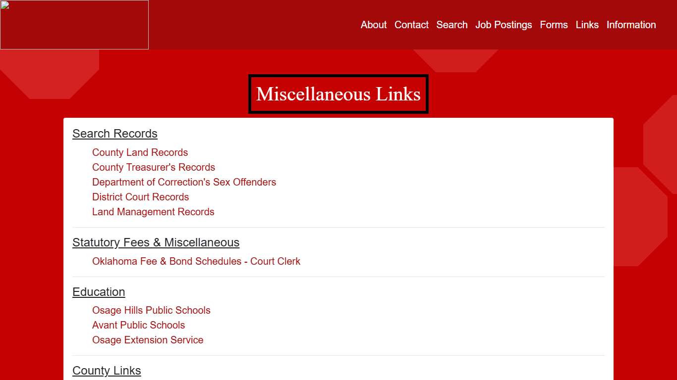 Miscellaneous Links - Osage County Assessor's Office